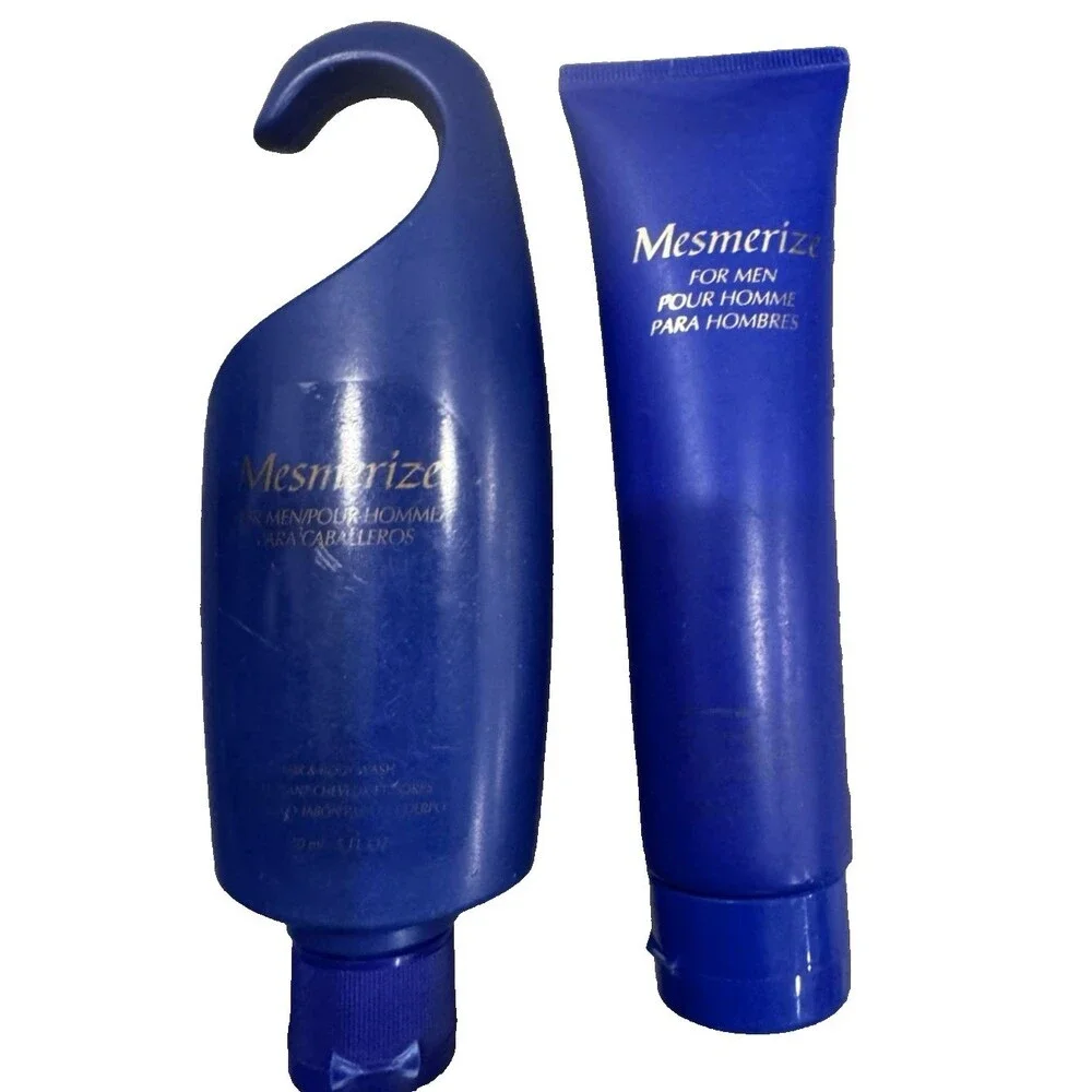 Avon MESMERIZE After Shave Conditioner + Hair & Body Wash (New) Lot of 2